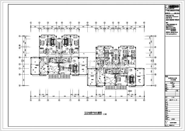 申达公司1号公寓楼装潢电气设计CAD施工图-图二