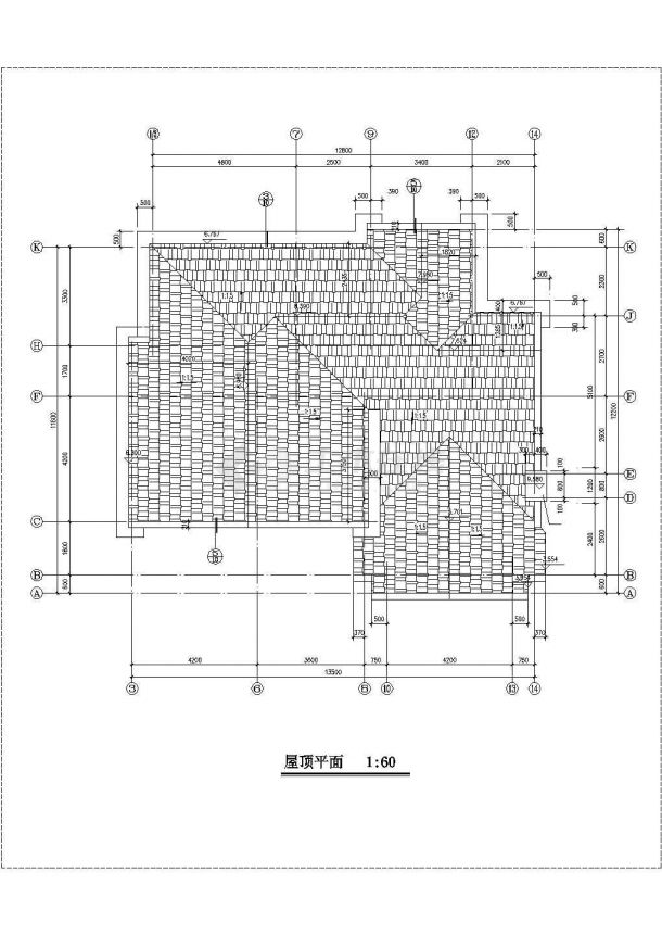 260平米2层框混结构乡村别墅平立剖面设计CAD图纸（含地下室）-图一