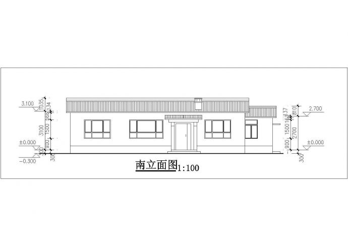 140+180平米两栋砖混结构乡村民居住宅楼全套建筑设计CAD图纸_图1