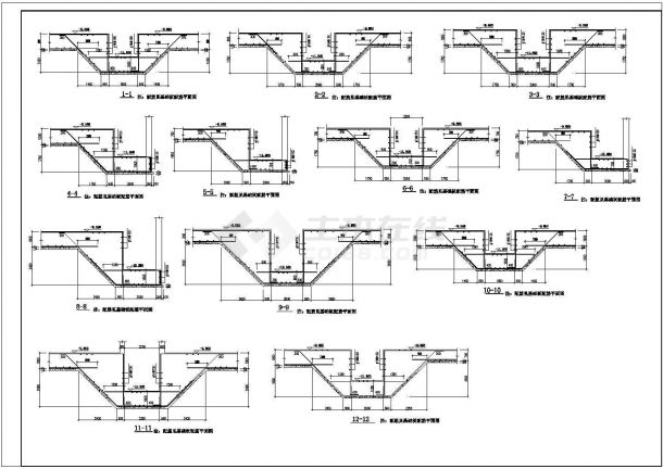 某高层办公楼框架结构设计施工CAD图-图二