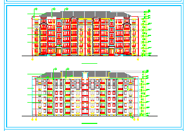 金山区某住宅小区楼建筑设计cad施工图-图二