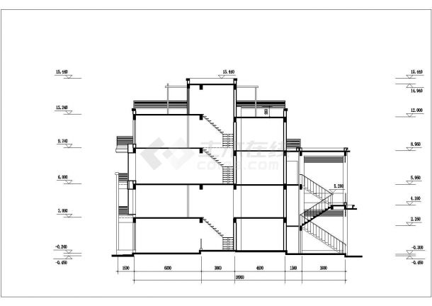 416+329+431平米三栋3层框混结构单体别墅建筑设计CAD图纸-图二