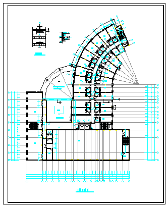 某地区酒店建筑全套cad设计图纸-图二