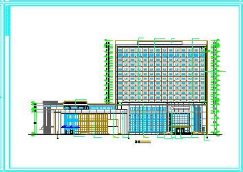 某地区豪华大酒店建筑设计cad施工图