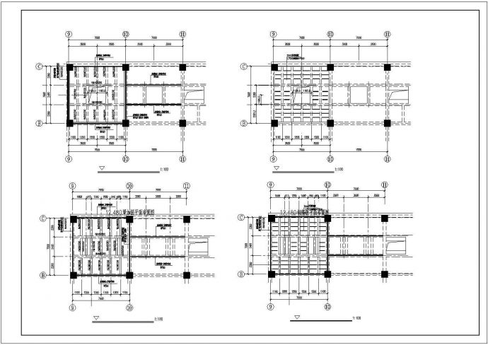 某爆炸受损结构加固工程设计cad详细结构施工图（含设计说明）_图1
