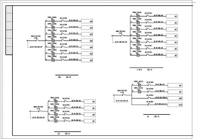某高层电气设计施工CAD系统图_图1