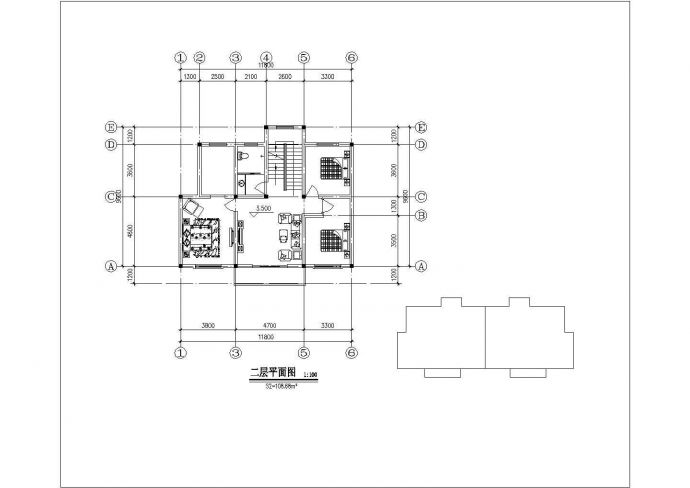 武汉市某乡村345平米3层砖混结构单体别墅平立剖面设计CAD图纸_图1