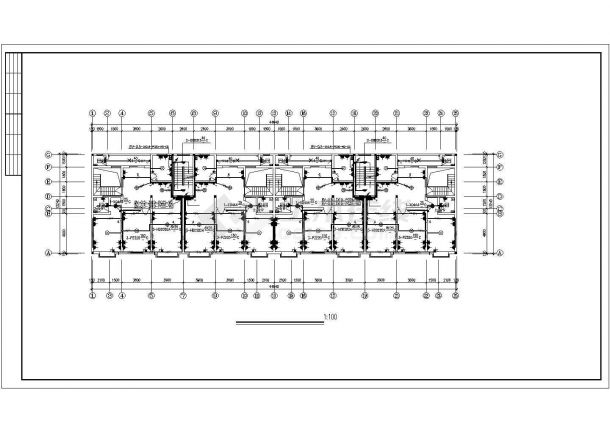 某安置房多层建筑电气施工图纸（标注明细），共10张-图一