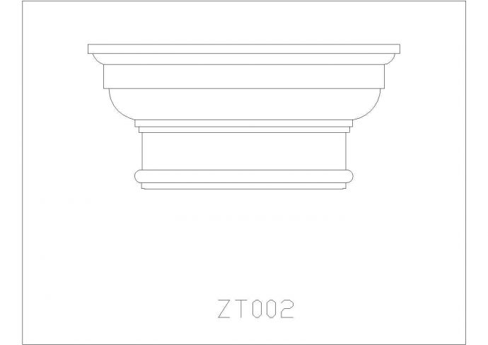 CAD装饰图库---罗马柱-ZT002_图1