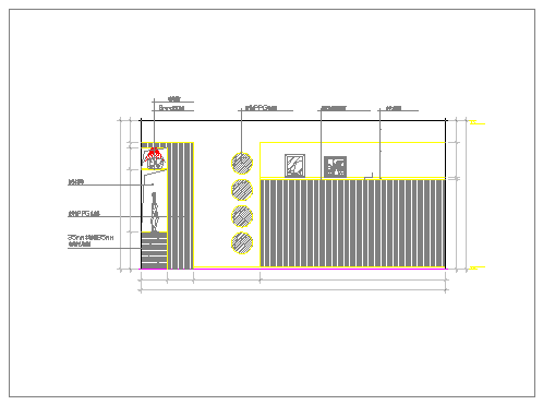 某餐厅区装饰墙及酒架造型CAD设计立面图纸-图二
