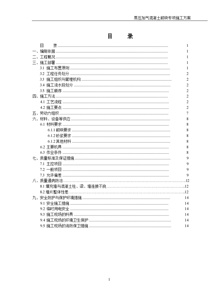 轻纺物流交易中心蒸压加气混凝土砌块专项施工组织方案-图一