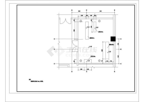 某地直饮水机房详细设计CAD图纸-图一