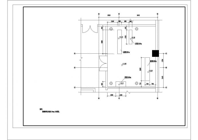 某地直饮水机房详细设计CAD图纸_图1
