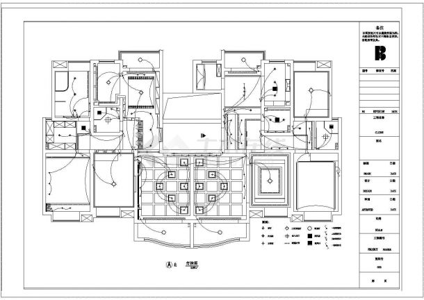 嘉丽豪园室内设计CAD装修图-图一