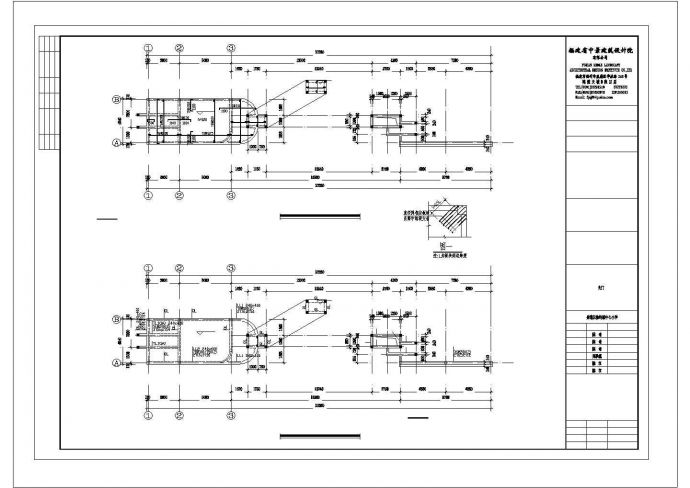小学框架建筑施工图结构水电CAD图_图1