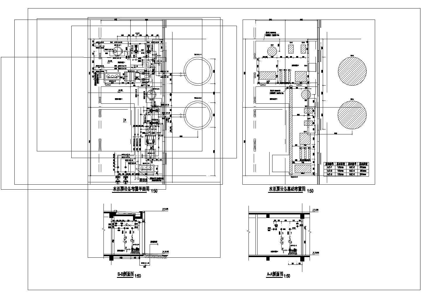 某暖通工程设计cad制冷站设备布置图