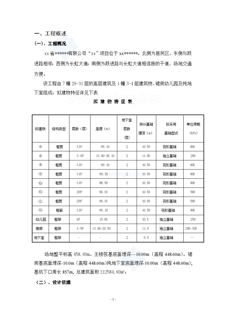 四川深基坑桩锚支护施工方案-图一