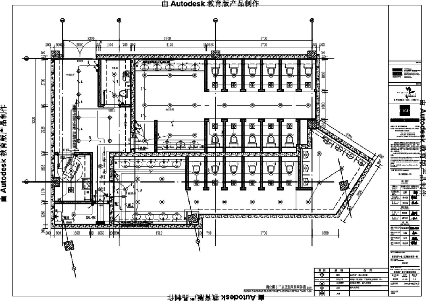 佛罗伦萨小镇 武汉奥特莱斯一期，商业楼 G 二层卫生间照明详图CAD图.dwg