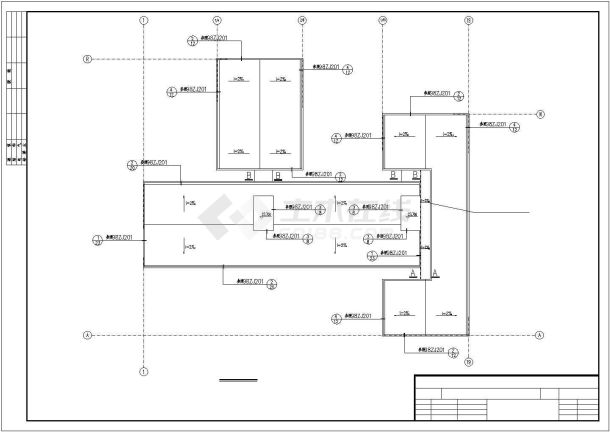 上海医学院学生公寓楼建筑设计施工cad图纸-图一