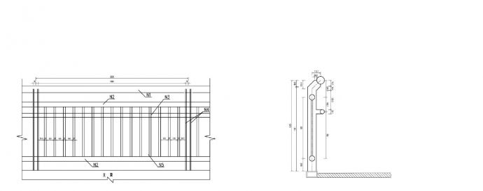 QS-23 桥梁栏杆一般构造图_图1