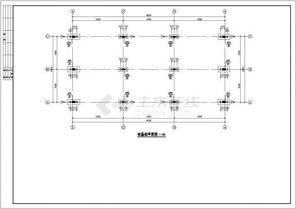 【最新】某小型物流仓库结构设计方案CAD图纸-图一