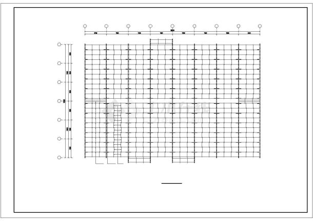 【最新】某工厂建筑结构平面设计方案CAD图纸-图二