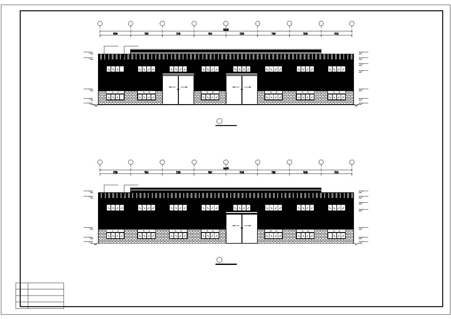 【最新】某工厂建筑结构平面设计方案CAD图纸