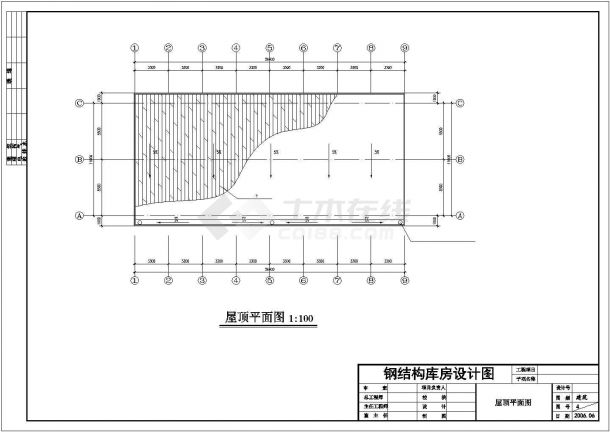 【最新】某全钢结构商场设计方案CAD图纸-图一