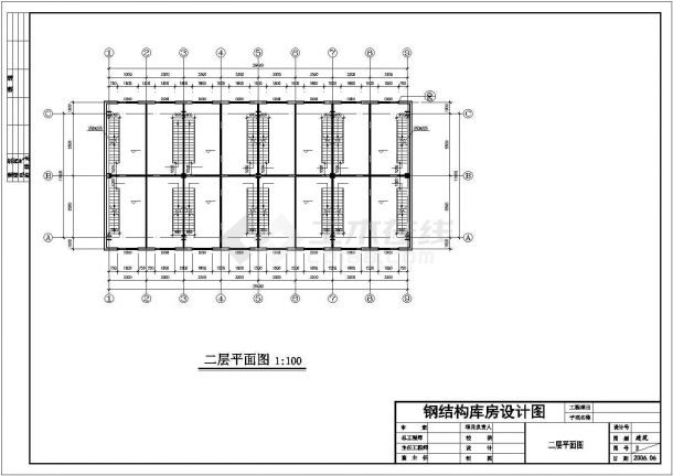 【最新】某全钢结构商场设计方案CAD图纸-图二