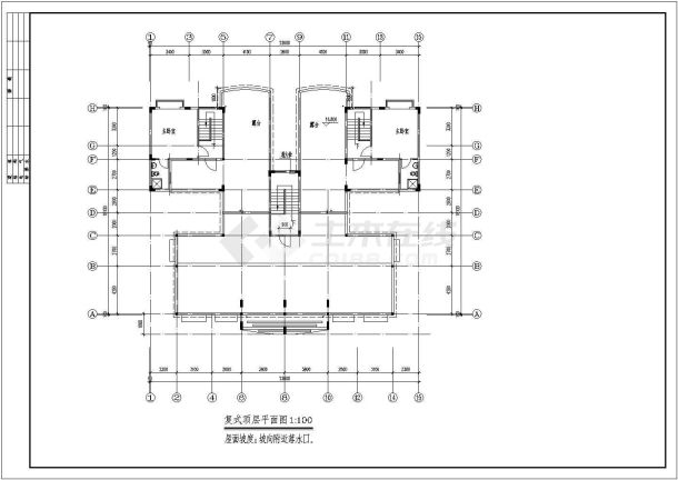 七层复式住宅楼全套建筑施工图-图一