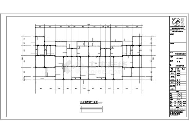 徐州市某现代化小区3层现浇异形柱框架结构住宅楼全套结构设计CAD图纸-图一