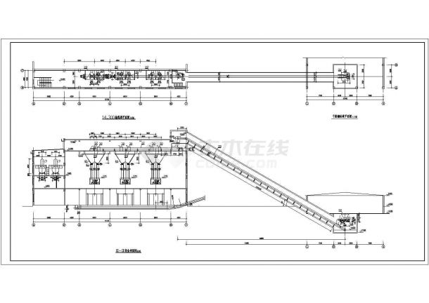 某采暖工程蒸气锅炉(3台10吨)设计cad全套施工图纸（标注详细）-图二