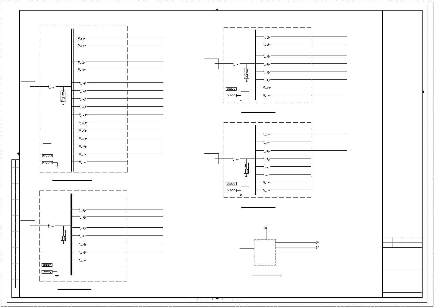 豪华欧式公寓电气设计方案CAD图
