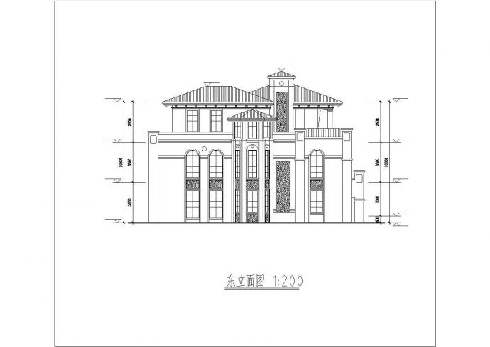 415平米3层框混结构单体别墅平立面设计CAD图纸（含地下室）_图1