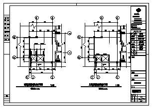 某四层带地下室大厦新增钢结构电梯结构施工cad图_电梯施工-图二