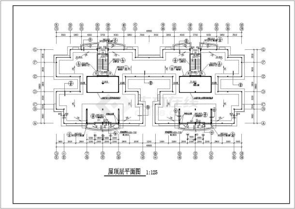 公寓住宅楼CAD建筑设计图纸-图一