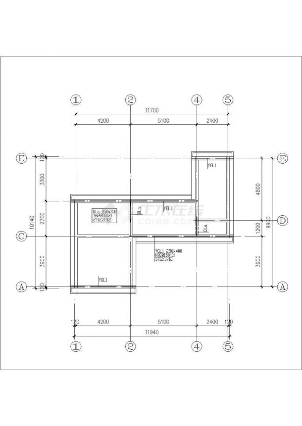 大庆市某现代化村镇301平米3层砖混结构单体别墅建筑设计CAD图纸-图一