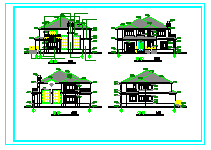 二层独栋别墅建筑设计施工图纸附效果图_图1