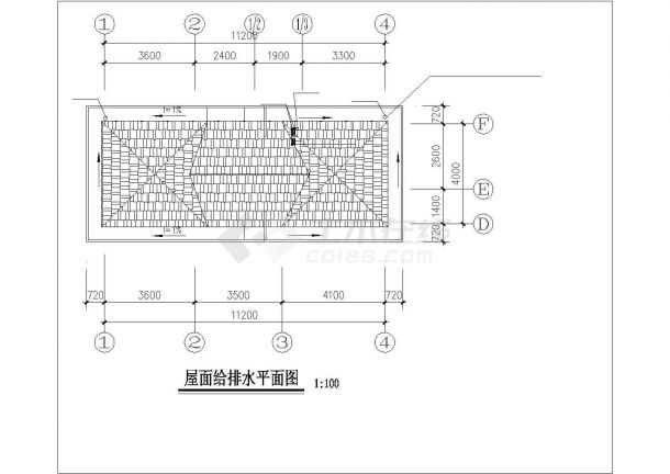 366平米4层框混结构独栋别墅给排水系统设计CAD图纸-图一