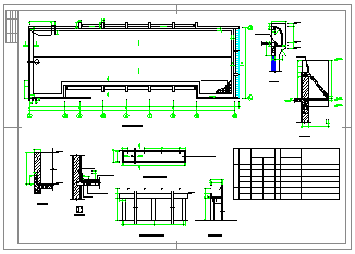 某地区食堂建筑施工设计cad图纸_图1