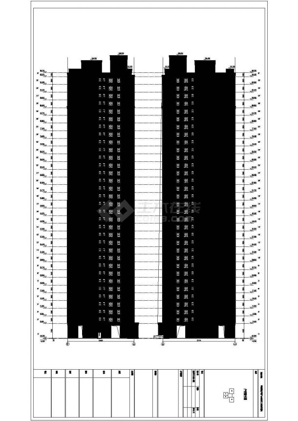 某城市新古典建筑标准户型设计施工CAD图纸-图一
