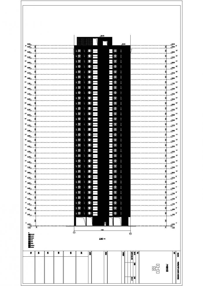 某城市新现代建筑标准户型设计施工CAD图纸_图1
