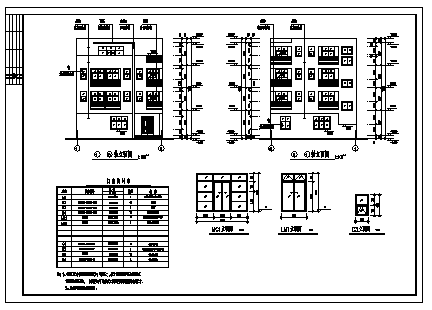 别墅设计_局部四层框架结构别墅建筑施工cad图，带效果图-图二