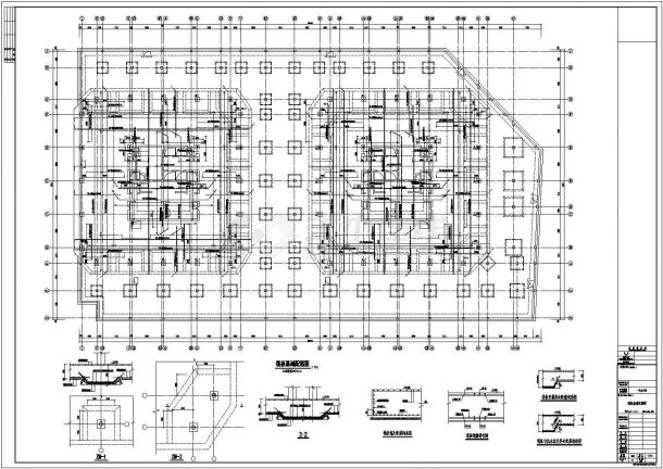 某两栋25层框架核心筒结构办公大楼结构施工图-图二