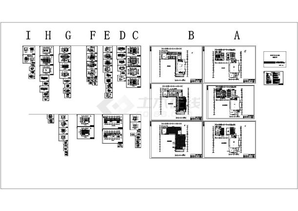 某著名景点纪念馆附馆CAD建筑设计平面图-图二