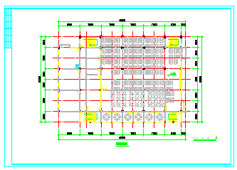 某二层食堂建筑设计cad方案图-图二