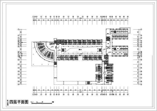 某学校五层教学楼建筑单体设计cad全套施工图（甲级院设计，11张图）-图一