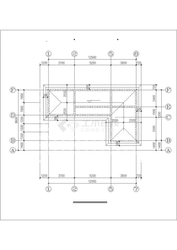 338平米3层混合结构单体别墅平立剖面设计CAD图纸（含阁楼层）-图一