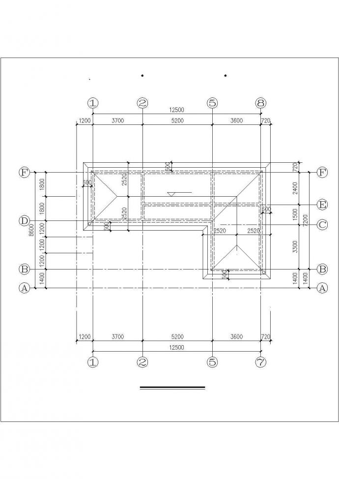 338平米3层混合结构单体别墅平立剖面设计CAD图纸（含阁楼层）_图1