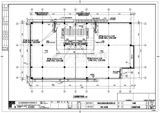 某高档住宅小区二层公共综合楼暖通设计cad全套施工图（ 含设计说明）-图二